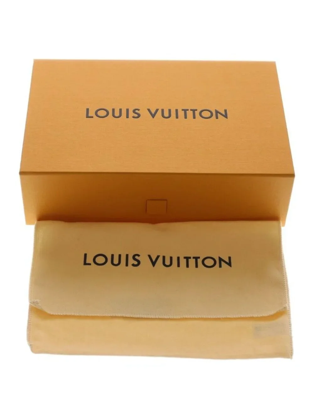 Louis Vuitton Monogram Envelope Pouch Shoulder Bag Brown Leather Gold